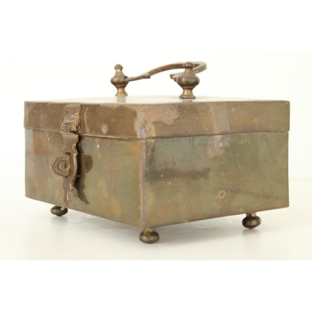 Contemporary Vintage Unlacquered Cricket Box/Swing Handle For Sale - Image 3 of 7