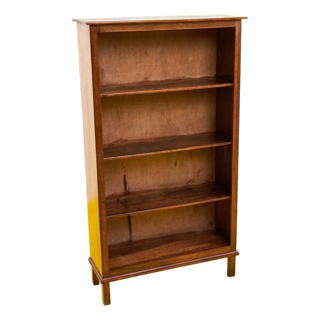 Antique Wooden Bookcase in Walnut, 1900s For Sale