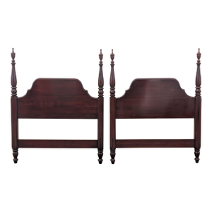 Vintage Knob Creek Twin Bed Semi-Poster Headboards - A Pair