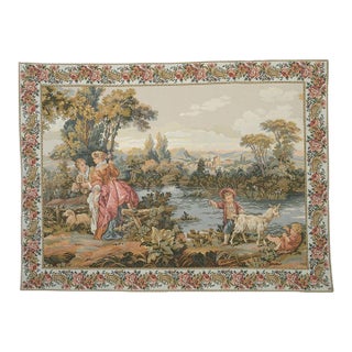 On the Riverbank Loom Woven Tapestry - 168 X 211 Cm (5'6" X 6'11") - Requires Rod Size 5 For Sale