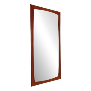 Large Mid-Century Modern Danish Wall-Mounted Mirror, 1960s For Sale