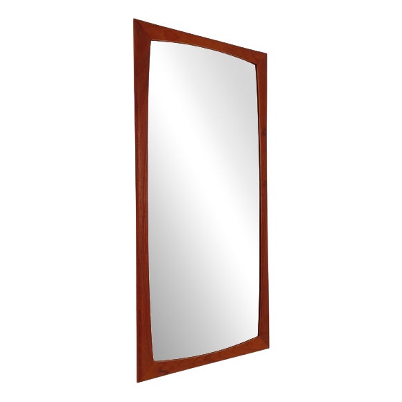 Large Mid-Century Modern Danish Wall-Mounted Mirror, 1960s For Sale