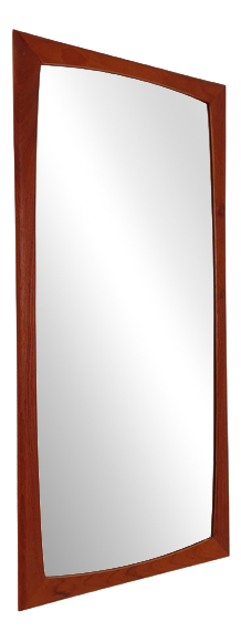Large Mid-Century Modern Danish Wall-Mounted Mirror, 1960s