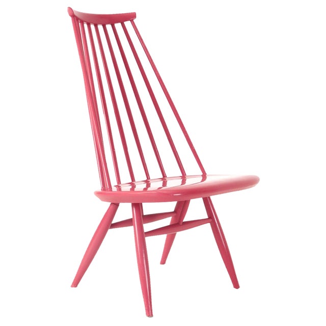 Pink-Colored Mademoiselle Armchair by Ilmari Tapiovaara for Asko, 1950s For Sale