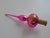 Vintage Pink Glass Christmas Tree Topper, Czechoslovakia, 1970s For Sale - Image 4 of 12