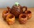 Mid-Century Modern Vintage Pineapple Ceramic Teapot and Mugs Set For Sale - Image 3 of 13