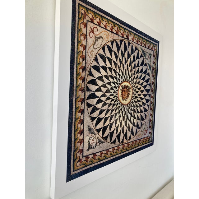William Gray Harris Photograph on Canvas “ Roman Mosaic With Gorgon Head" For Sale - Image 10 of 11