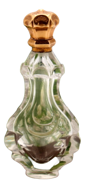 Perfume Bottle in Glass and 15K Gold