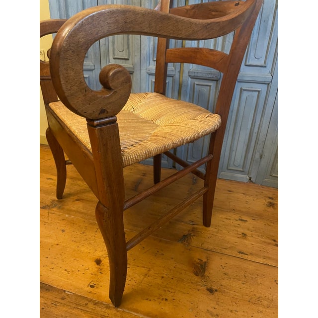 Antique Farmhouse French Armchair, 1880 For Sale - Image 9 of 16