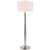 Thomas O'Brien by Visual Comfort Signature Longacre Floor Lamp in Polished Nickel with Linen Shade For Sale