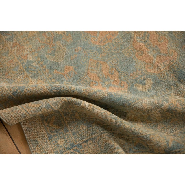 Blue Vintage Distressed Afshar Rug - 4'7" x 6'3" For Sale - Image 8 of 11