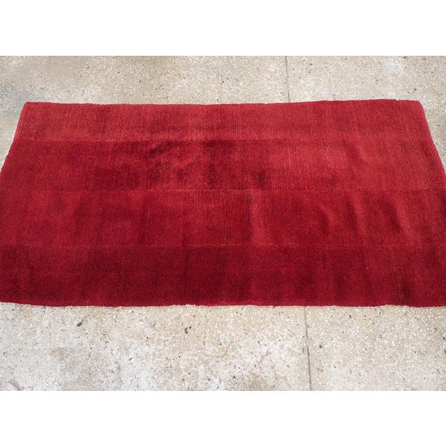 Galerie Shabab Collection Mid-20th Century Tibetan Throw Rug For Sale - Image 4 of 8