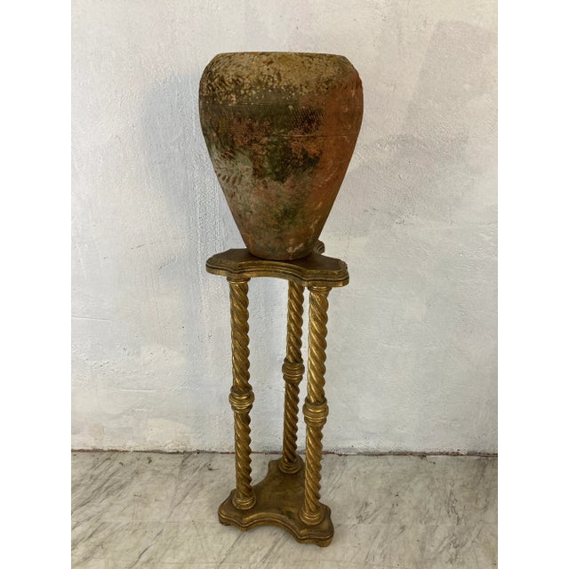 Vintage Italian Venetian Gold Pedestal For Sale - Image 9 of 10