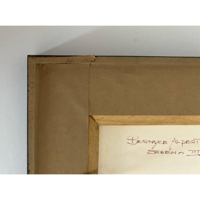 Early 21st Century Sereno Iii, by Bernyce Winick, Signed Aquamedia Gouache Abstract, Framed For Sale - Image 5 of 8