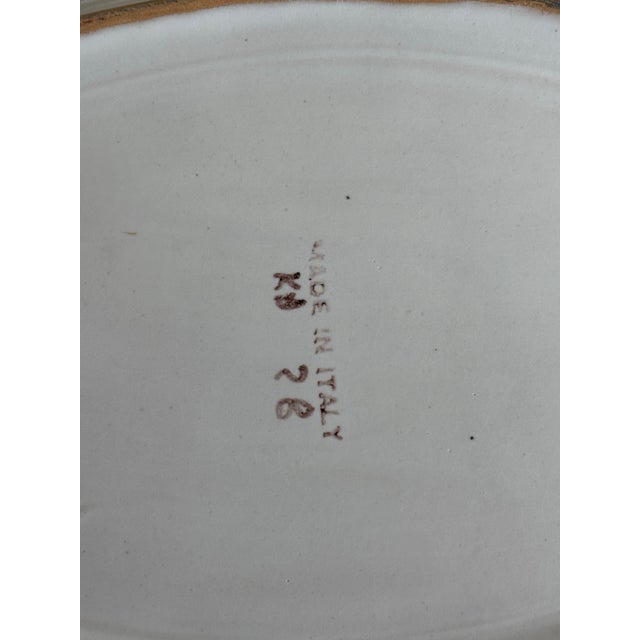 Late 20th Century Late 20th Century Italian Vietri Solimene Campagna Chicken Platter For Sale - Image 5 of 5