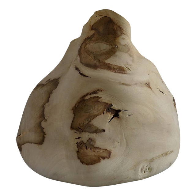 Languid#2 Vase in Fig Tree Wood by Yann Marot For Sale