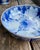 Vintage Japanese Porcelain Bowl With Peony & Butterfly Motif in Cobalt Blue For Sale - Image 4 of 11