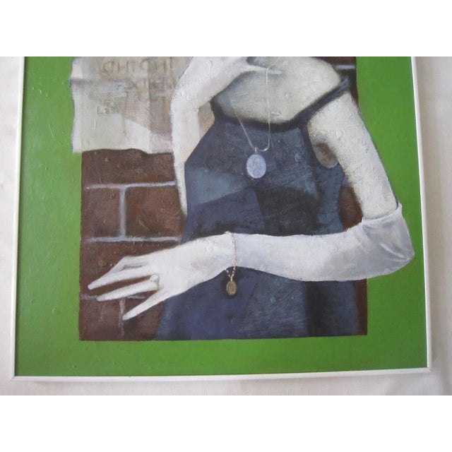 Contemporary Modernist Portrait, Chi Chi For Sale - Image 3 of 6