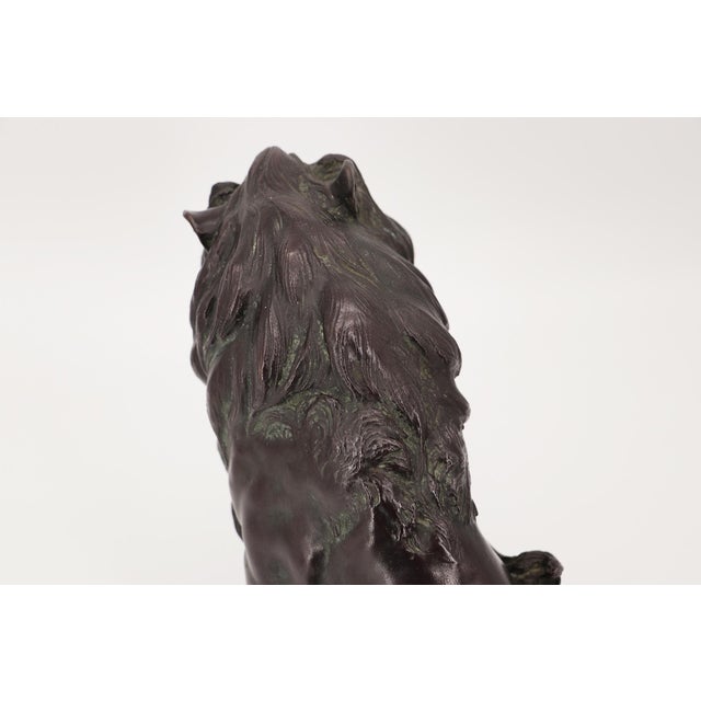 19th Century, Bronze Lion Sculpture, Japan, Meiji Period For Sale - Image 4 of 16