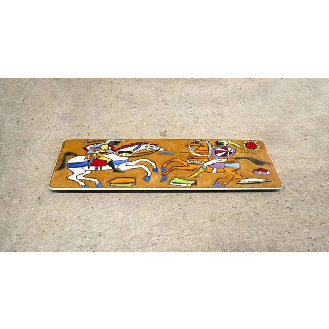 Ceramic bas-relief. designer bruno ugo producer hugo r.s.m. Republic of s. Marino 60's this piece has an attribution mark,...