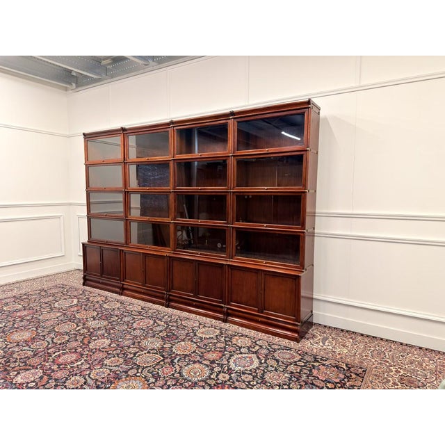 English Bookcase from Globe Wernicke, Set of 4 For Sale - Image 3 of 18