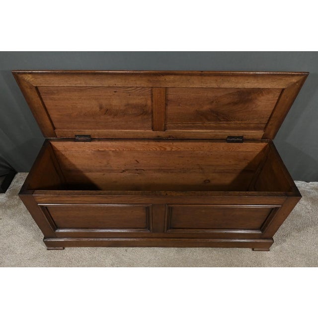 Storage Chest in Oak For Sale - Image 9 of 15