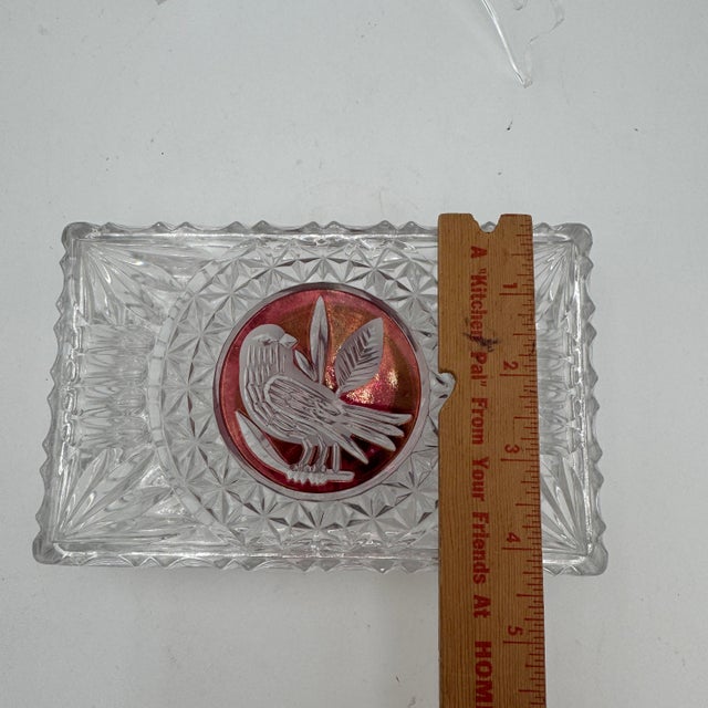 Byrdes Collection Rectangle Box 7" Lidded by Hofbauer 24% Lead Crystal For Sale In Dallas - Image 6 of 10