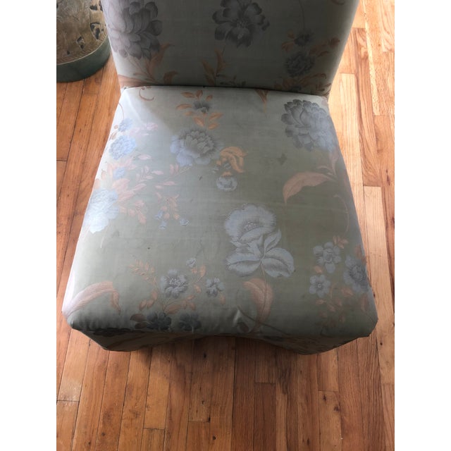 Traditional 2000s Pearson Floral Slipper Chair For Sale - Image 3 of 11