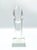 Lead Crystal Glass Obelisk from Desna, Czech Republic, 1980s For Sale - Image 7 of 9