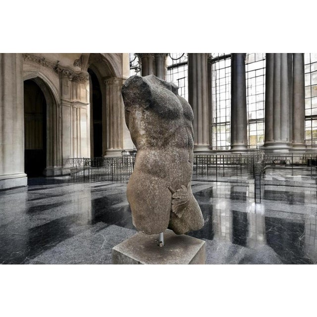 1980s Italian Artist, Sculpture of Apollo Torso, 1980, Stone For Sale - Image 5 of 11