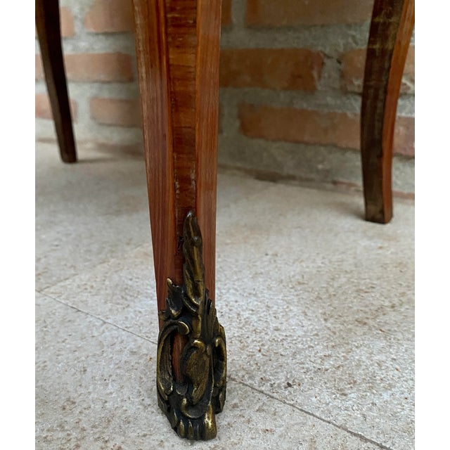 Late 19th Century French Louis XV Style Marquetry and Marble Chest of Drawers For Sale - Image 17 of 18