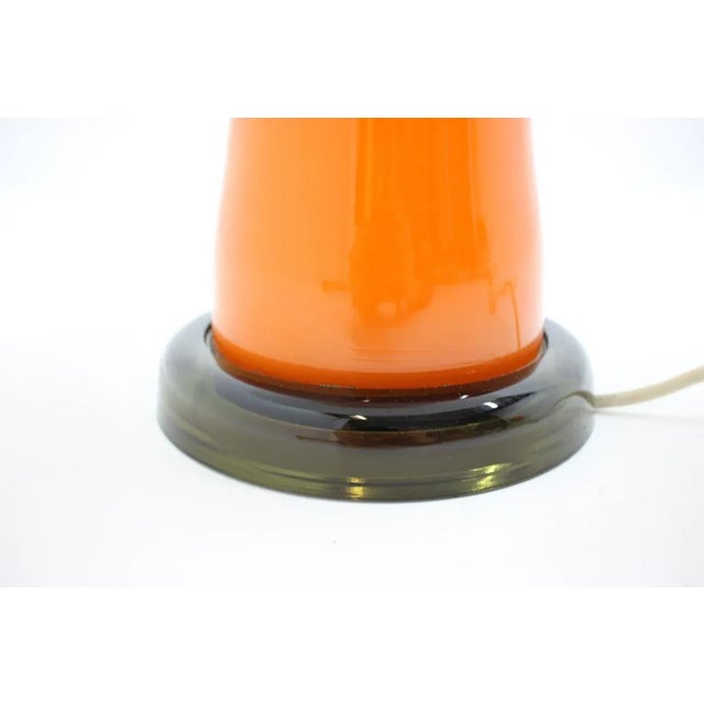 1970s Mid-Century German Glass Table Lamp, 1970s For Sale - Image 5 of 8