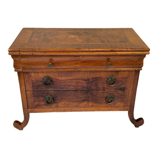 Late 20th Century Antique Italian Empire Style Jewelry Chest For Sale