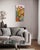 Textile Marc Zimmerman "Falling Leaves" Oil Painting, Three Figures in Tropical Village, Vertical Format, Warm Palette, Contemporary Art West Coast For Sale - Image 7 of 9