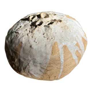 Vintage Biomorphic Cream Colored Vase For Sale