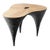 Contemporary Curved Oak & Black Concrete Coffee Table by Donatas Žukauskas For Sale - Image 11 of 11