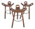 Spanish Marbella Bar Stools attributed to Sergio Rodrigues, 1960s, Set of 3 For Sale