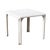 A set of mid century modern dining furniture designed by Vico Magistretti and made by Artemide. A white Stadio 80 dining...