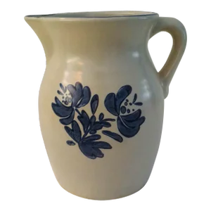 Vintage Pfaltzgraff Pottery Blue Yorktowne Pitcher