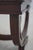 Brown Pair of Faux Leather Mahogany Stools For Sale - Image 8 of 16