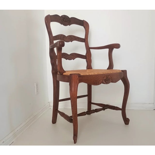 French Provincial 1970s Six French Provincial Dining Chairs For Sale - Image 3 of 15
