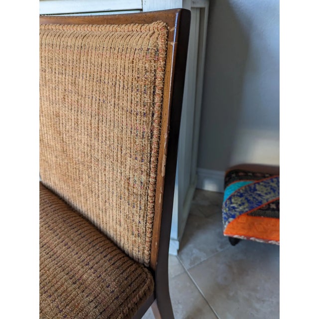4 Mid-Century Lane Side Chairs With Multi Color Chenille For Sale - Image 9 of 11