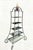 Maison Baguès Vintage French Iron Pagoda Glass Shelf Graduated Étagère - Maison Jansen Style For Sale - Image 4 of 11