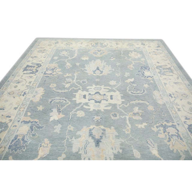Early 21st Century Modern Turkish Oushak Rug 8'11" x 12' For Sale - Image 5 of 7