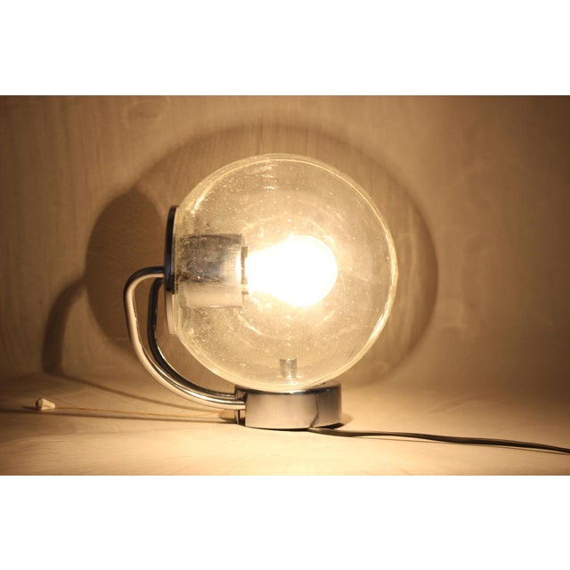 Chrome and Glass Wall Lamp, Czechoslovakia, 1970s For Sale - Image 13 of 16