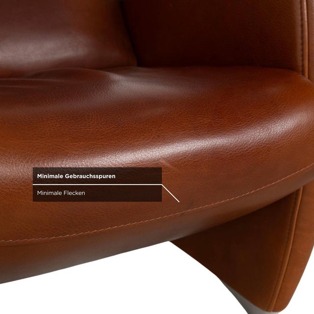 Brown Brown Leather Armchair from Jori For Sale - Image 8 of 17