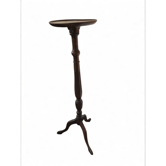 Antique Georgian Mahogany Torchère Stand, 1900 For Sale - Image 11 of 12