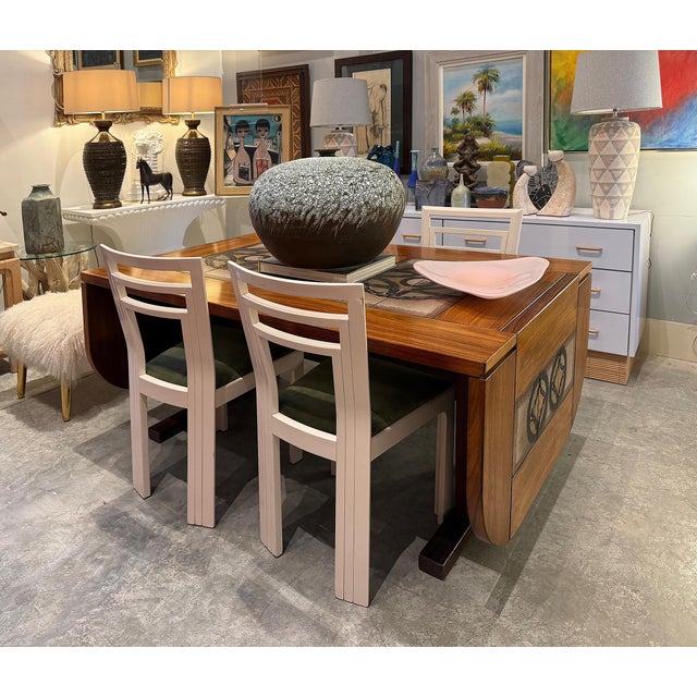 Poul H. Poulsen Gangsø Møbler Danish Tile-Top Dining Table in Teak, Signed Poul H. Poulsen Gangsø Møbler Danish Tile-Top...