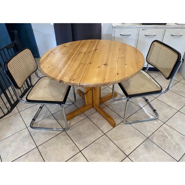 Vintage Extensible Dining Table, 1970, Set of 3 For Sale - Image 14 of 18