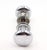 Reclaimed Classic 1.75 In. Chrome Brass Door Knob Set For Sale - Image 4 of 5